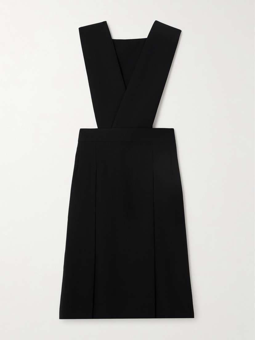 Comme des Garçons GIRL Pleated Wool-gabardine Midi Dress