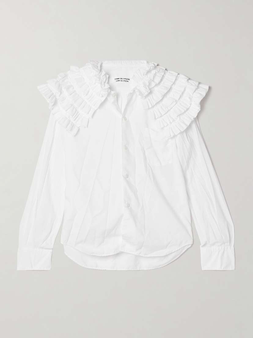 Comme des Garçons Comme des Garçons Ruffled Voile Shirt