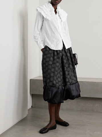 Comme Des Garçons Ruffled voile shirt