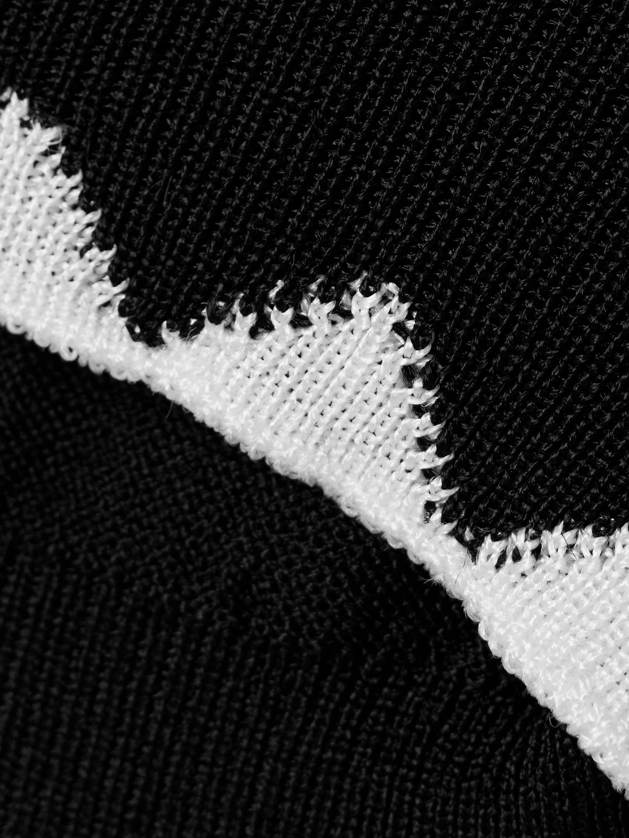 Comme Des Garçons Intarsia-knit Sweater In Black