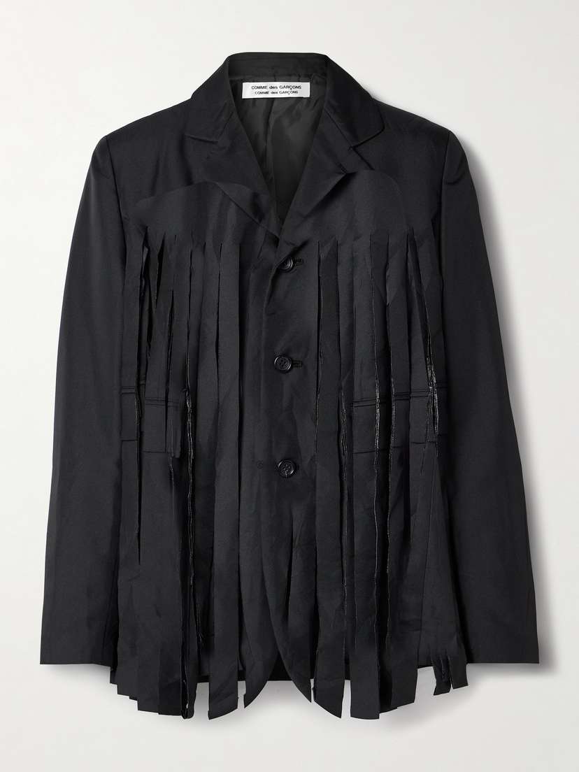 Comme des Garçons Comme des Garçons Fringed Twill Blazer