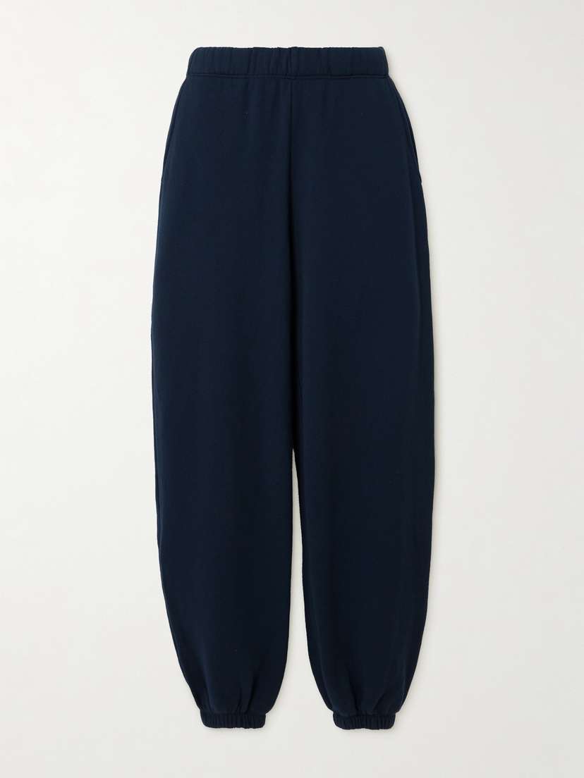 The Elder Statesman Cotton And Cashmere-blend Track Pants