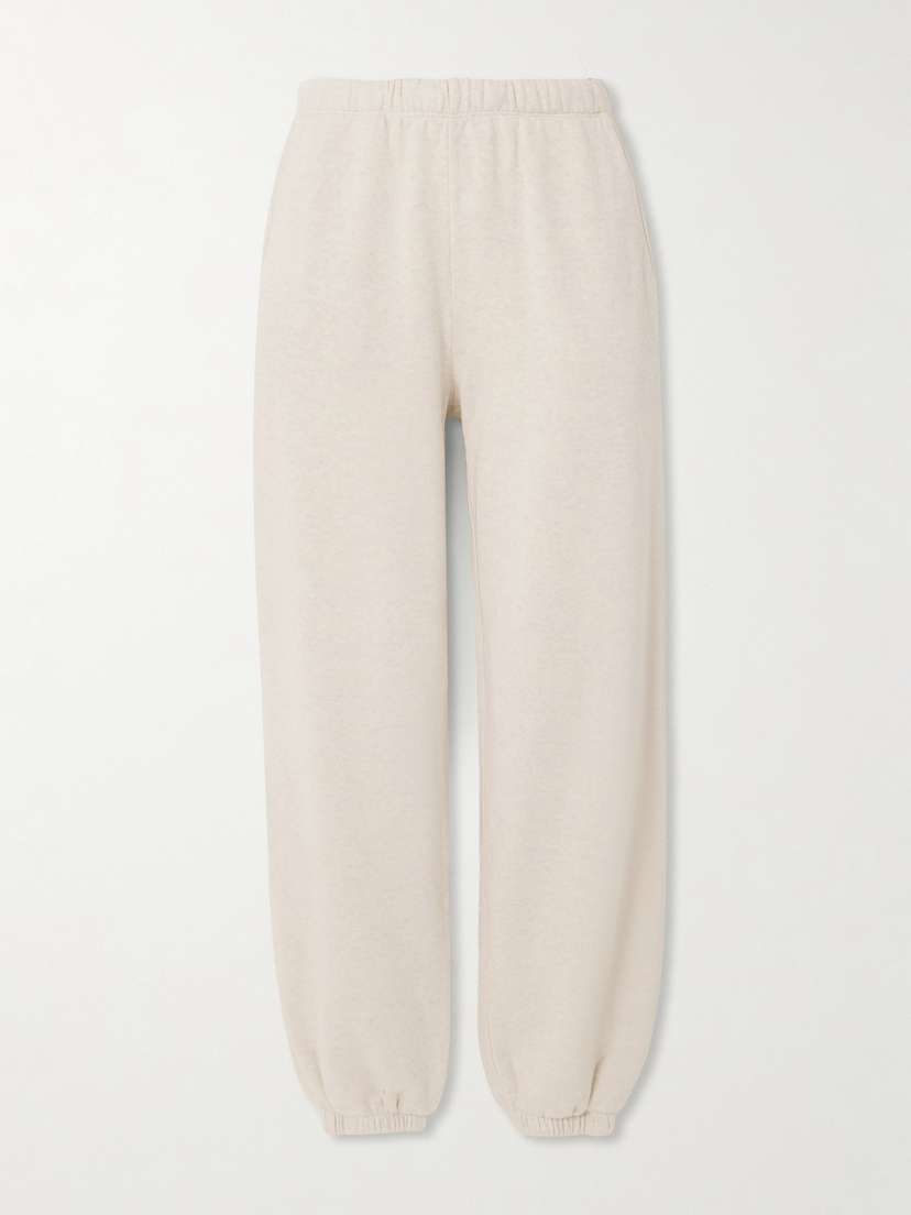 The Elder Statesman Cotton And Cashmere-blend Track Pants