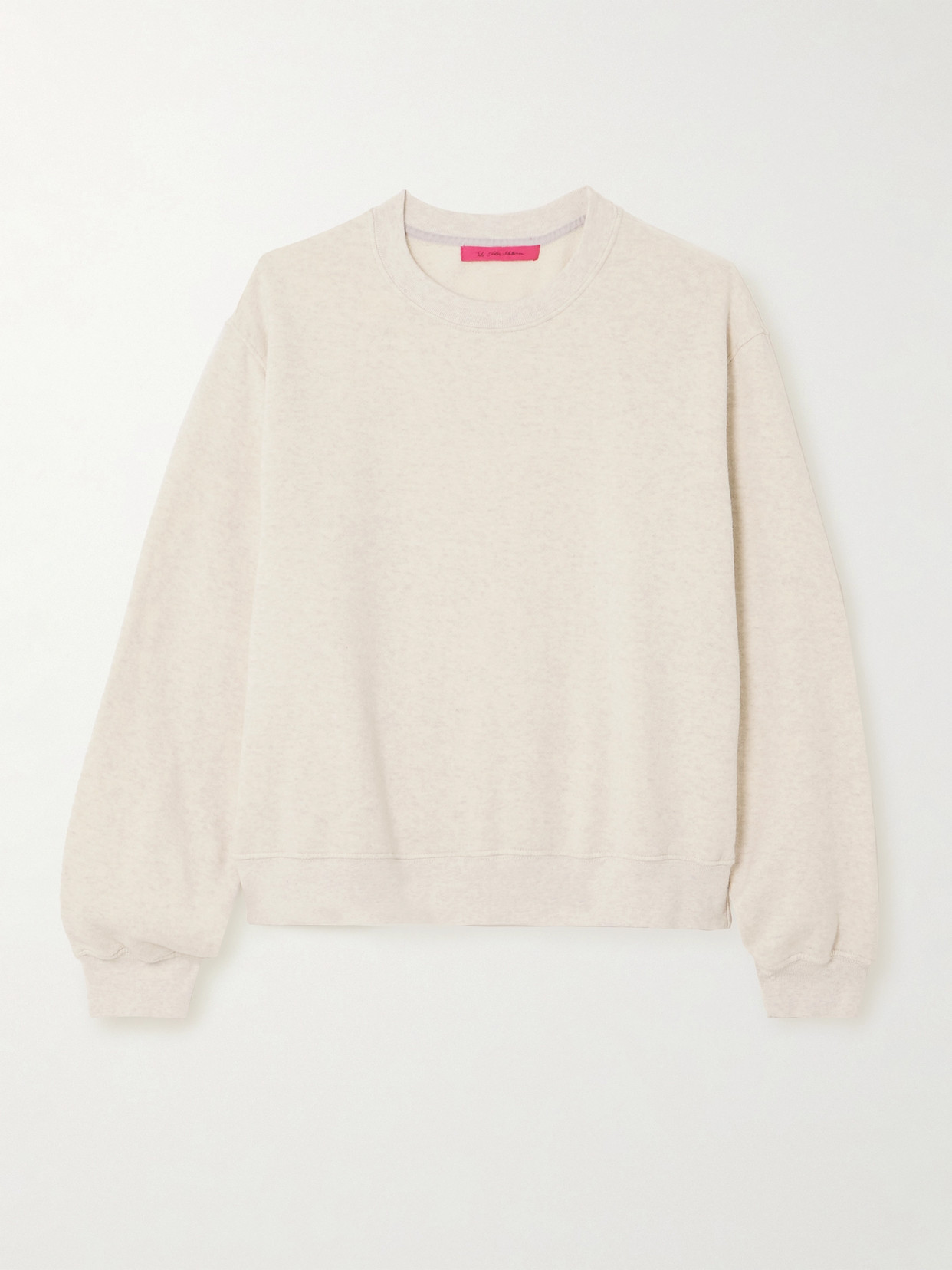 The Elder Statesman Cotton And Cashmere-blend Jersey Sweatshirt In Neutrals