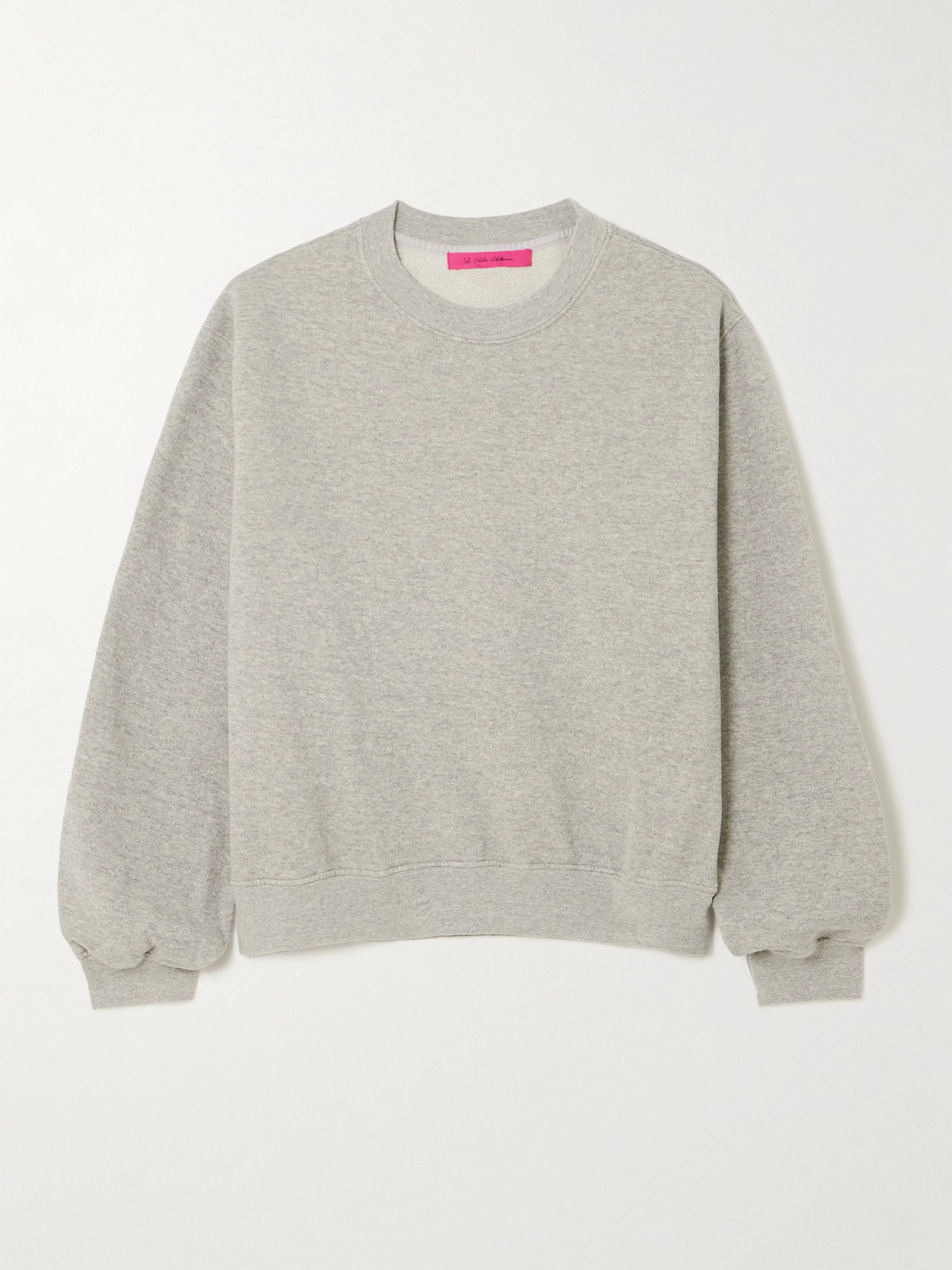 The Elder Statesman Cotton And Cashmere-blend Jersey Sweatshirt In Gray