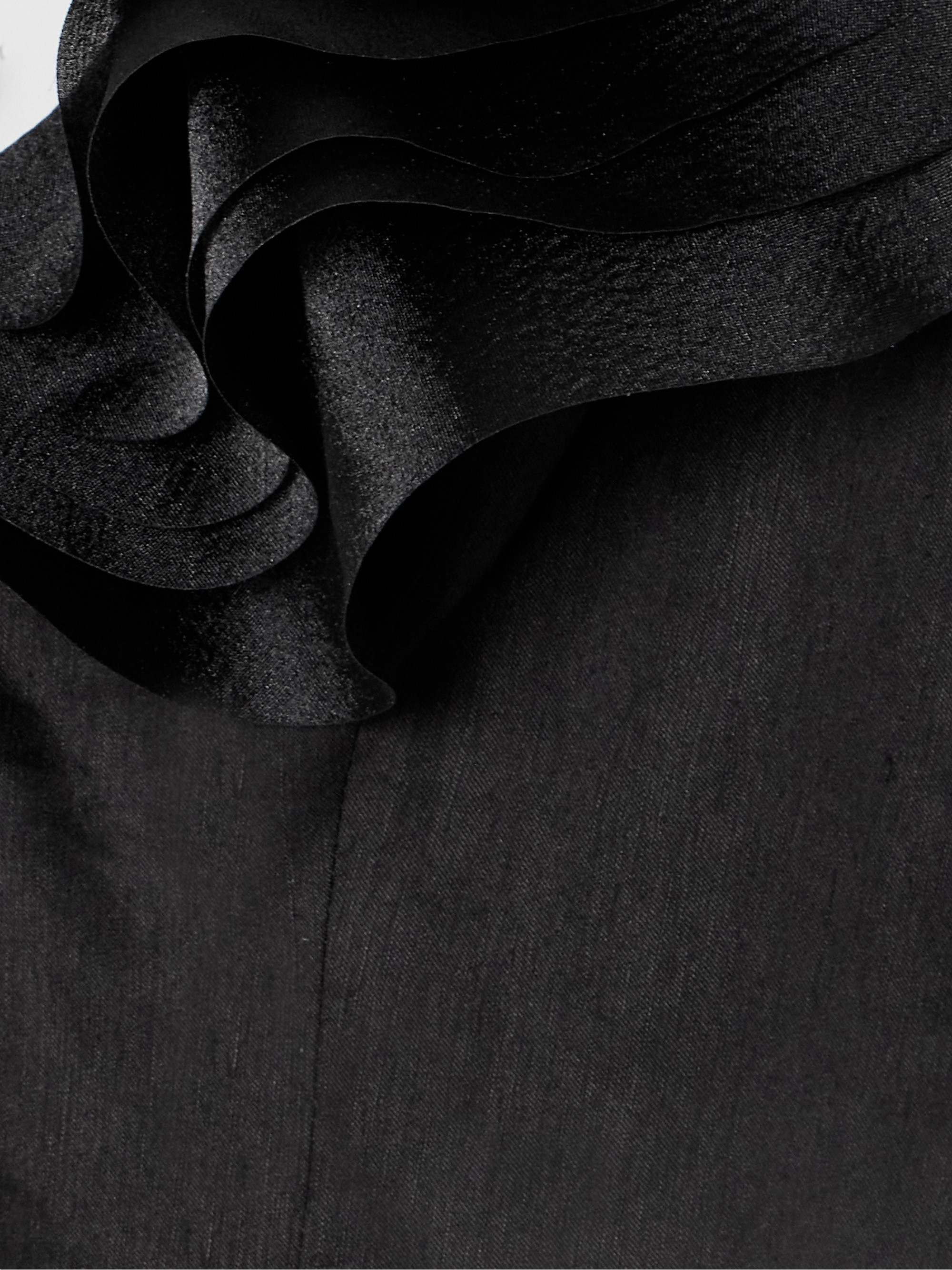 Aje Charmed ruffled satin-trimmed linen-blend mini dress