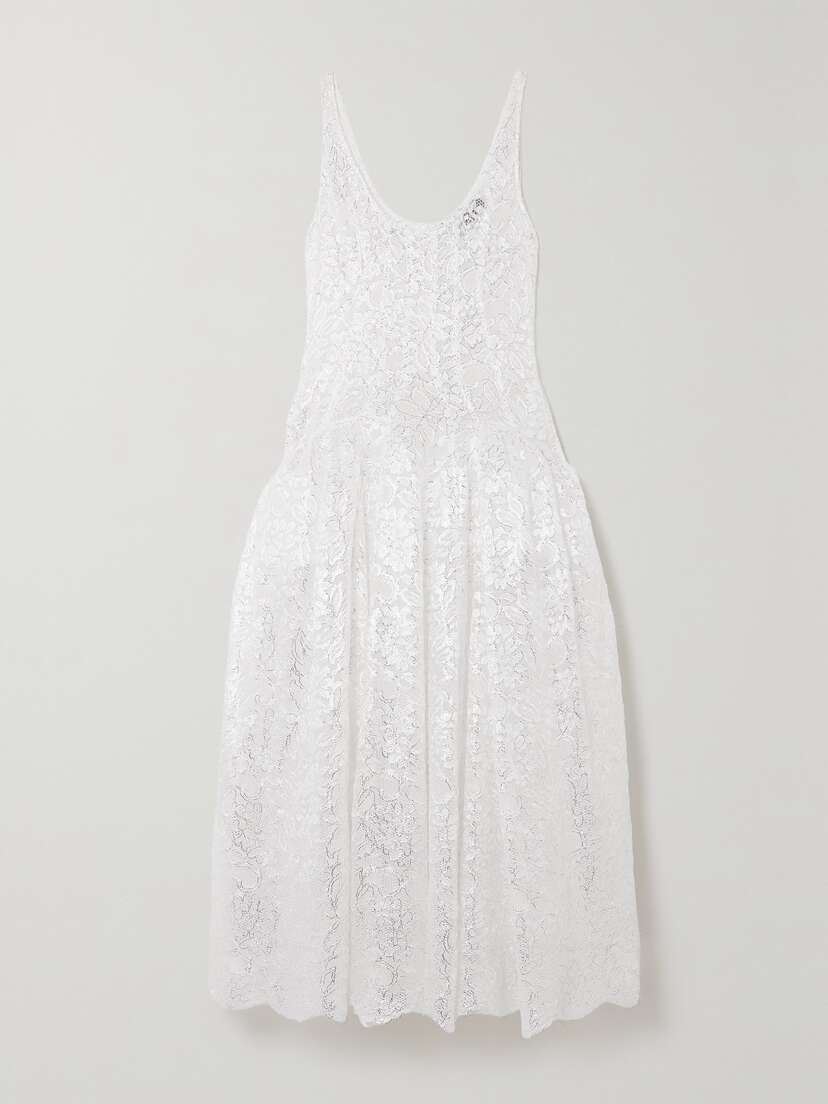 Simone Rocha Metallic Lace Midi Dress - UK 14