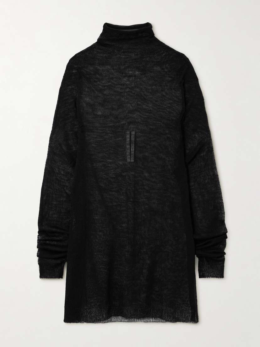 Rick Owens Shroud Wool Turtleneck Sweater