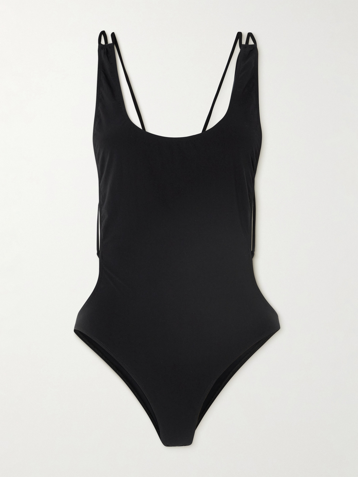 Isabel Marant Tenisia Open-back Swimsuit In Black