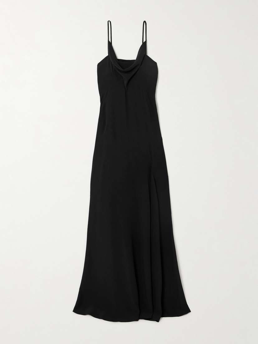 Isabel Marant Kapri Draped Open-back Crepe Maxi Dress