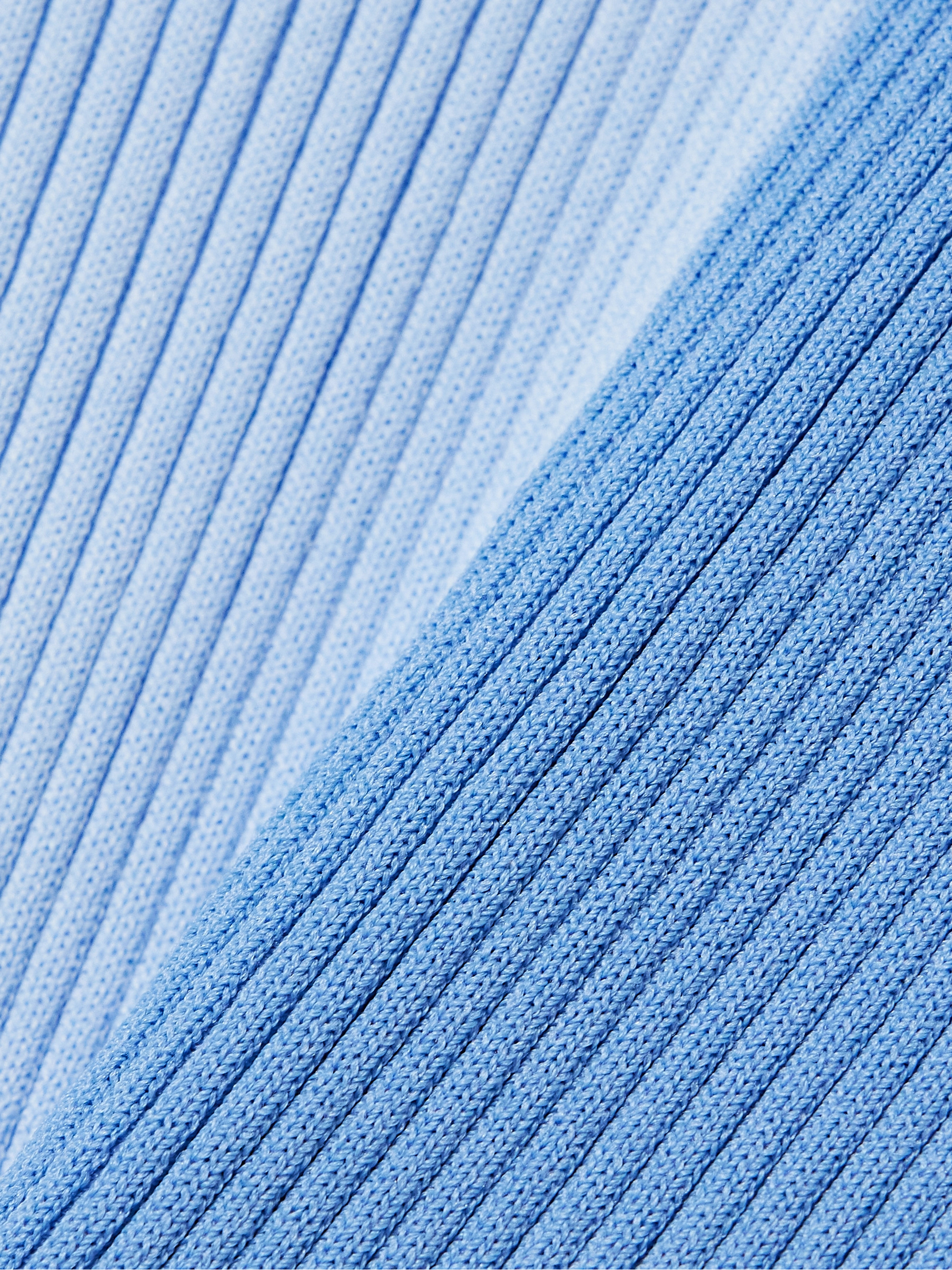 Staud Dana two-tone ribbed-knit midi dress thumbnail