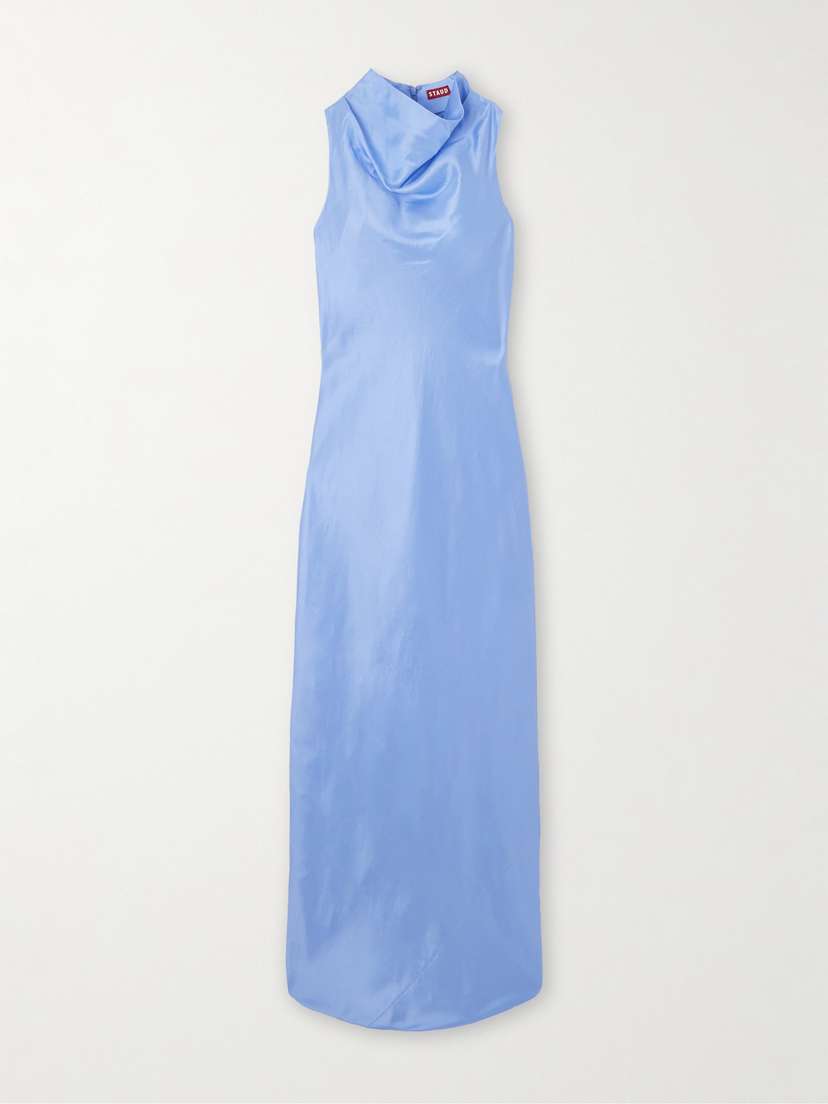 Staud Rochelle Silk-satin Gown - x large