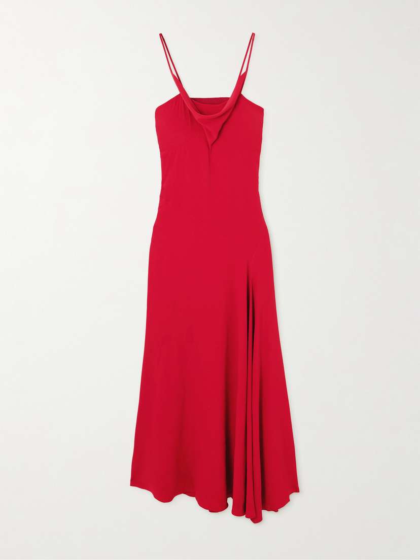Isabel Marant Kapri Draped Open-back Crepe Maxi Dress