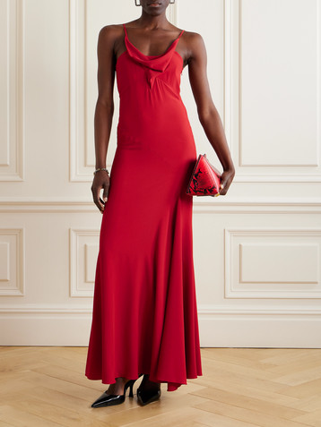 Isabel Marant Kapri draped open-back crepe maxi dress