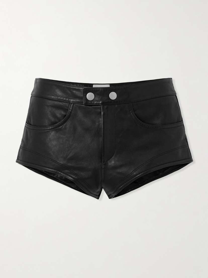 Isabel Marant Leslie Leather Shorts