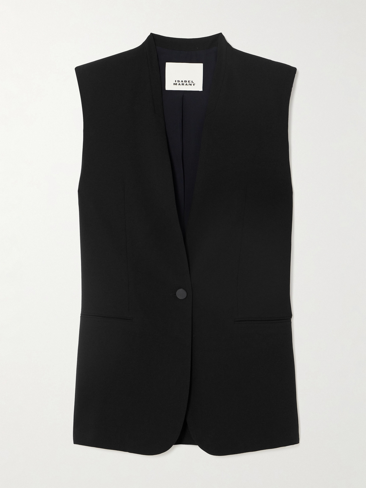 Shop Isabel Marant Emara Cady Vest In Black