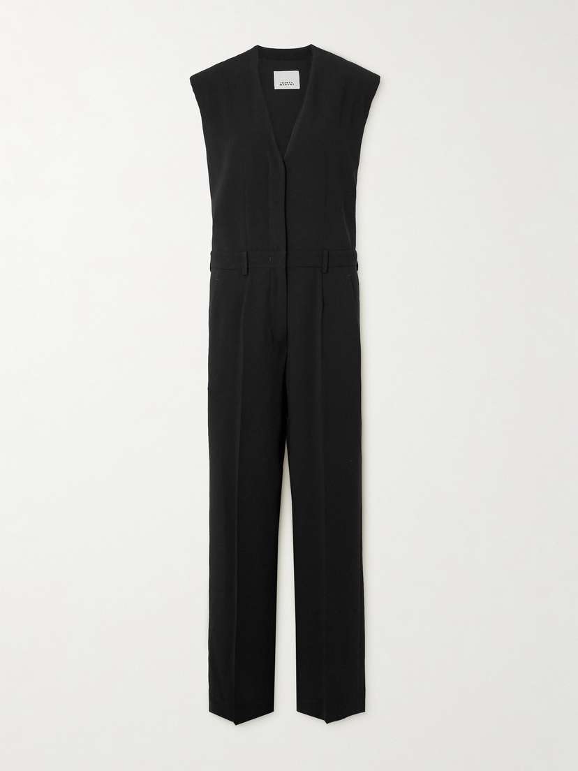 Isabel Marant Pleated Crepe Jumpsuit