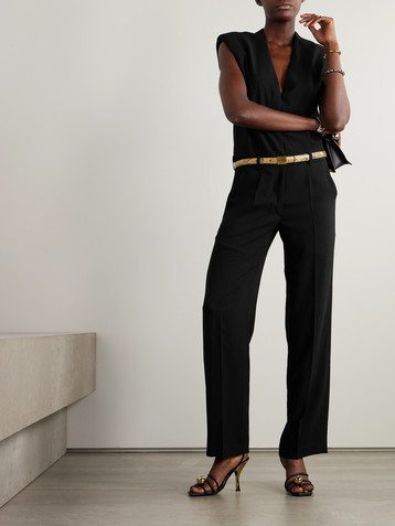 Isabel Marant Pleated crepe jumpsuit