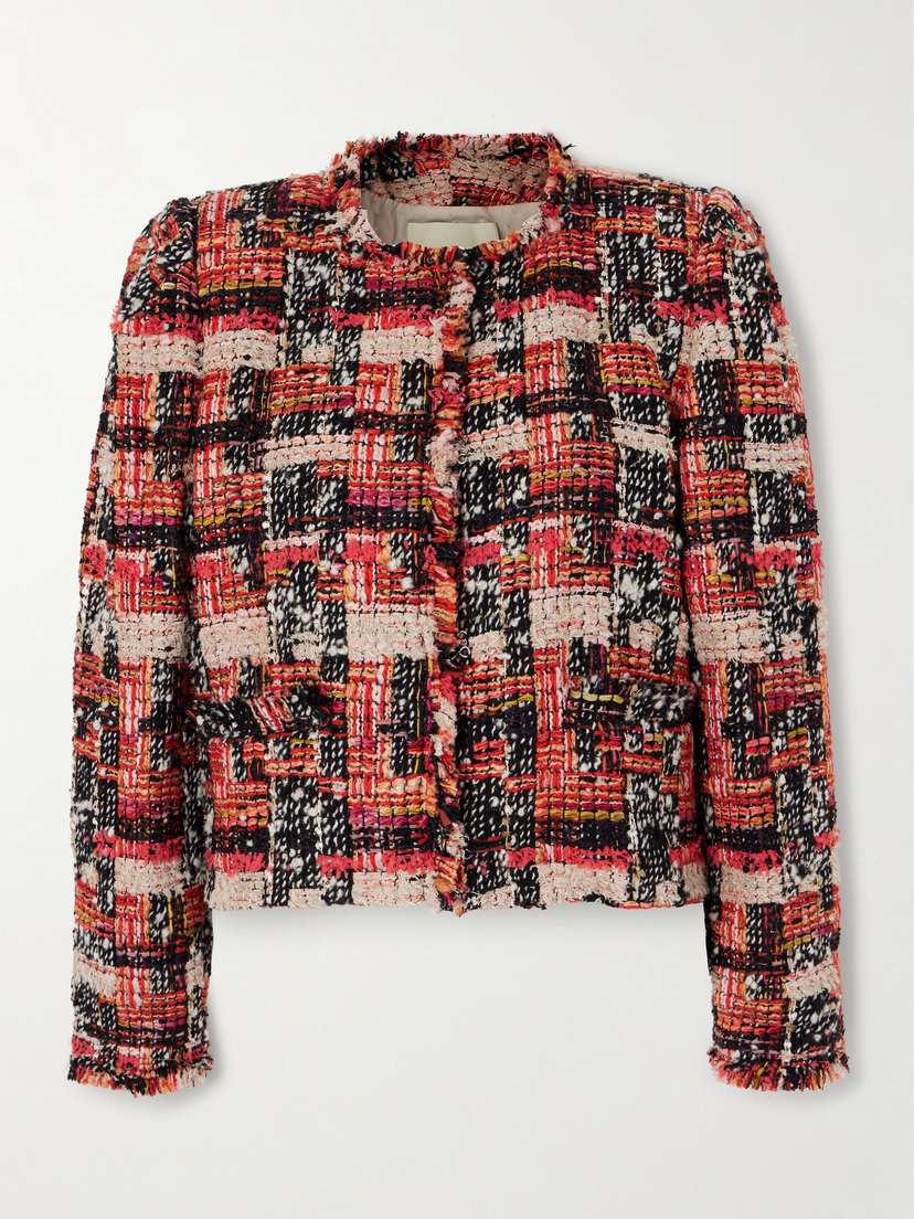 Isabel Marant Zingya Fringed Bouclé-tweed Jacket