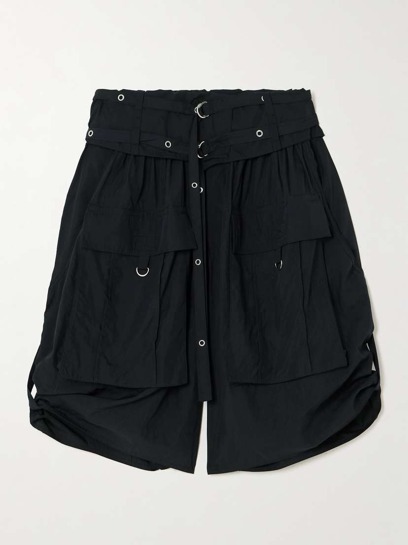 Isabel Marant Heidi Belted Modal-blend Cargo Shorts