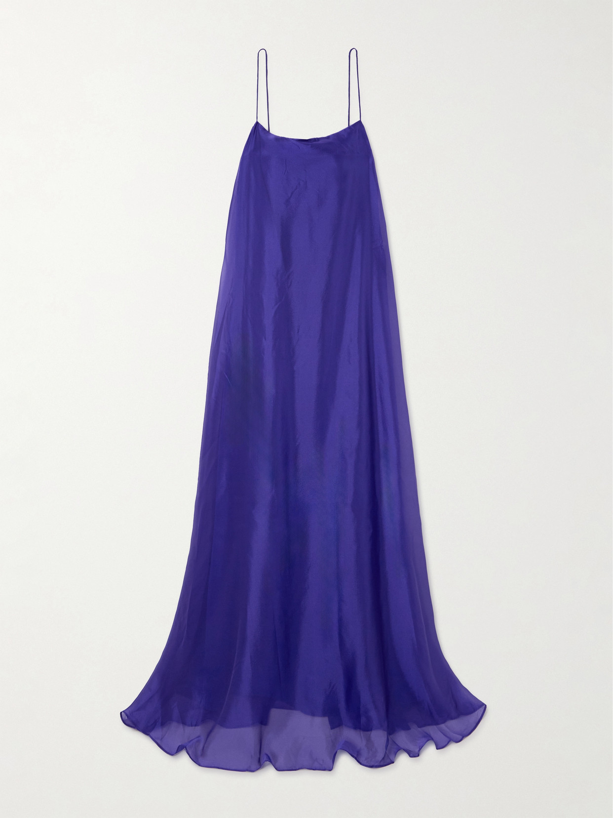 STAUD - Delfina Organza Maxi Dress - Purple