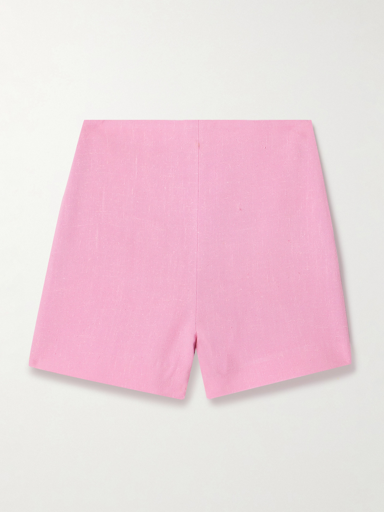 Nanushka Elza Slub Woven Shorts In Pink