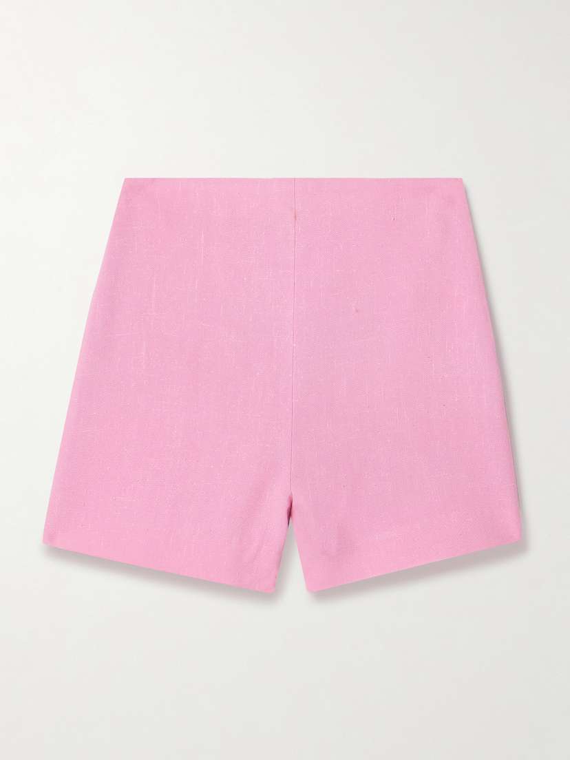 Nanushka Elza Slub Woven Shorts