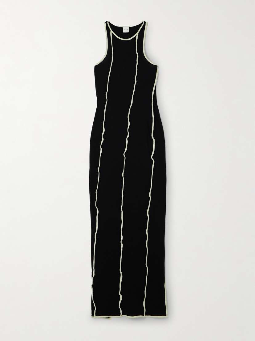 Nanushka Wanda Striped Recycled-jersey Maxi Dress