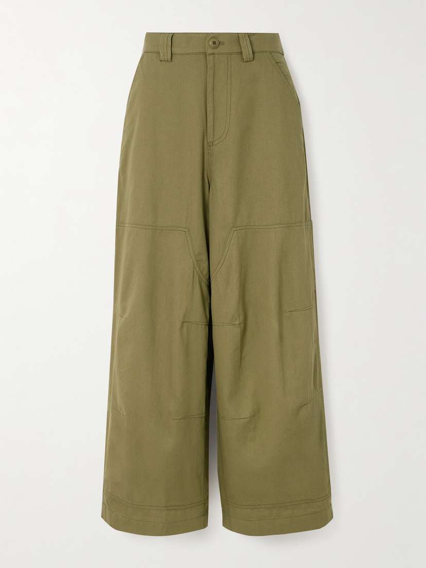 Sea Karina Cotton-twill Straight-leg Pants