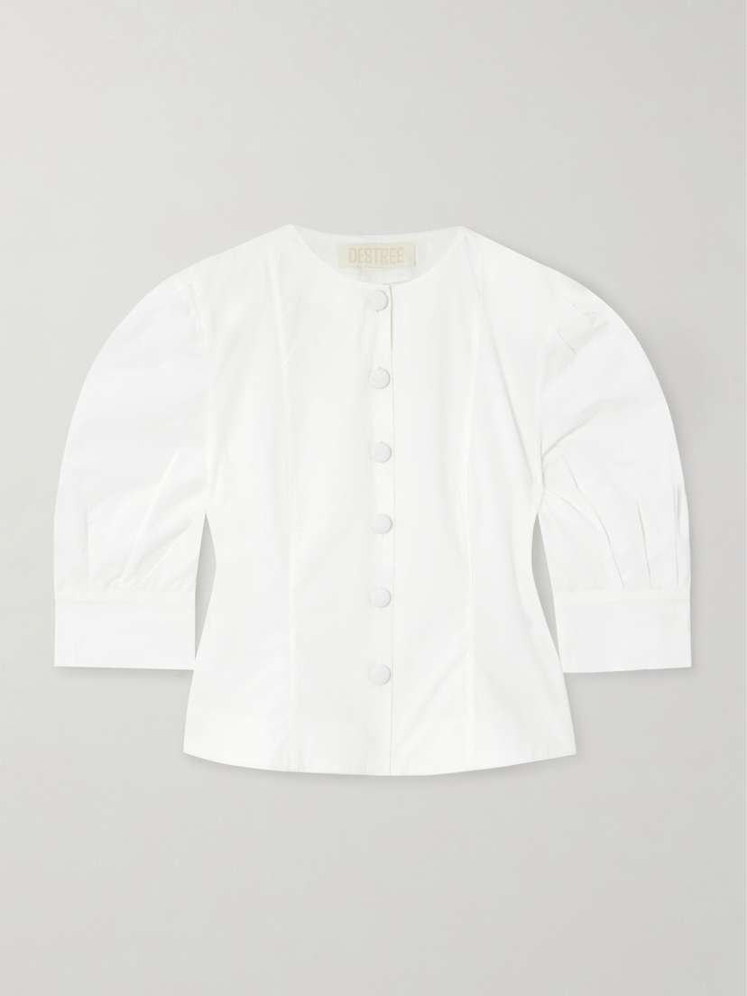 DESTREE Jasper Cotton-poplin Blouse