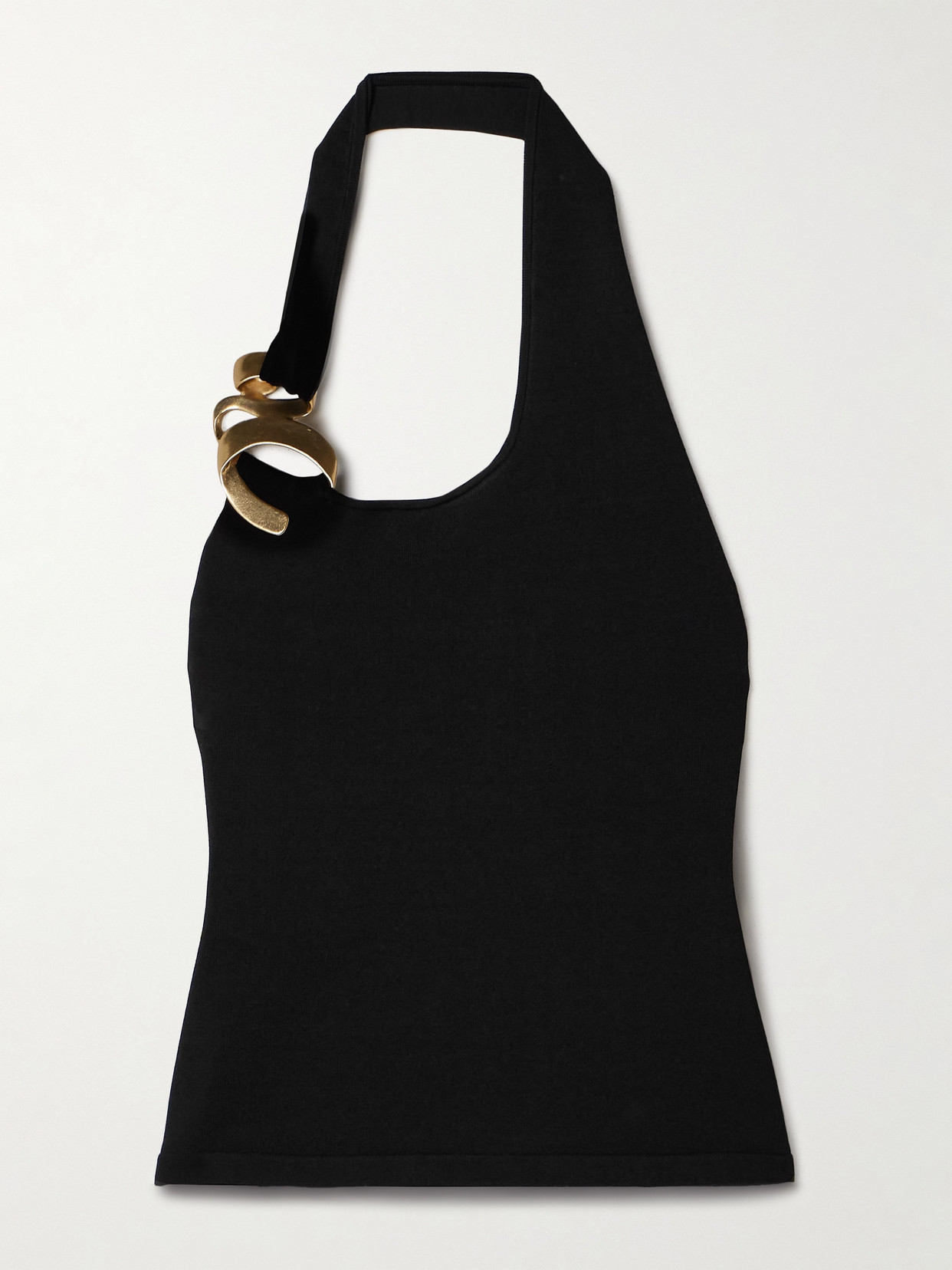 Aje Enigma Embellished Knitted Halterneck Top