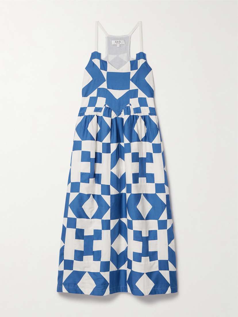 Sea Tanya Printed Cotton-voile Midi Dress - x large