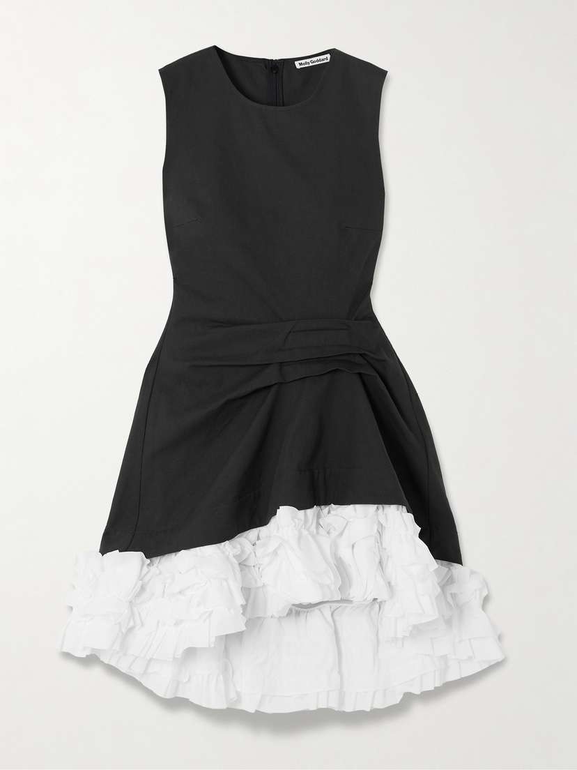 Molly Goddard Alma Gathered Ruffled Cotton-twill Mini Dress