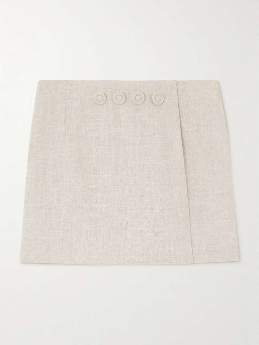 DESTREE Jean Embellished Woven Mini Skort