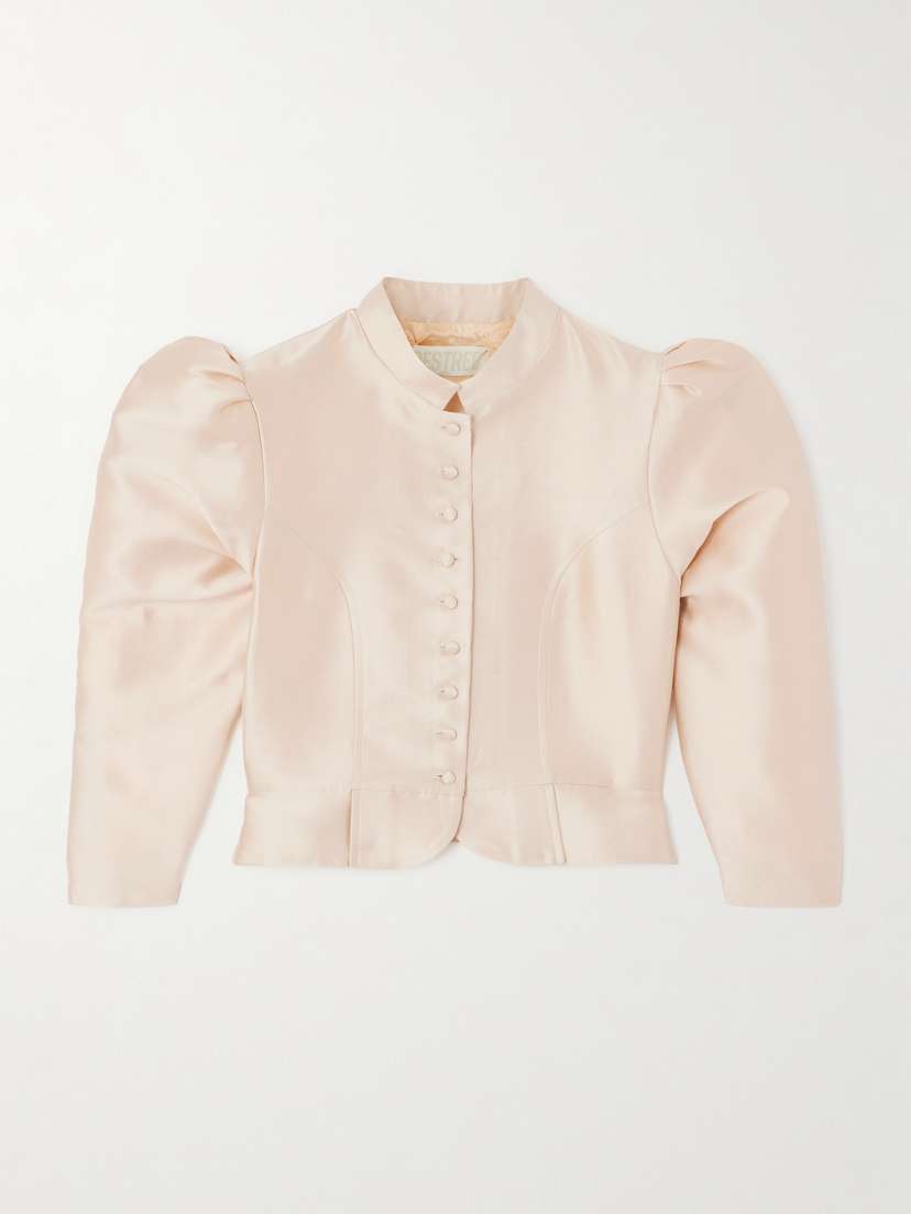 DESTREE Amoako Cropped Faille Jacket