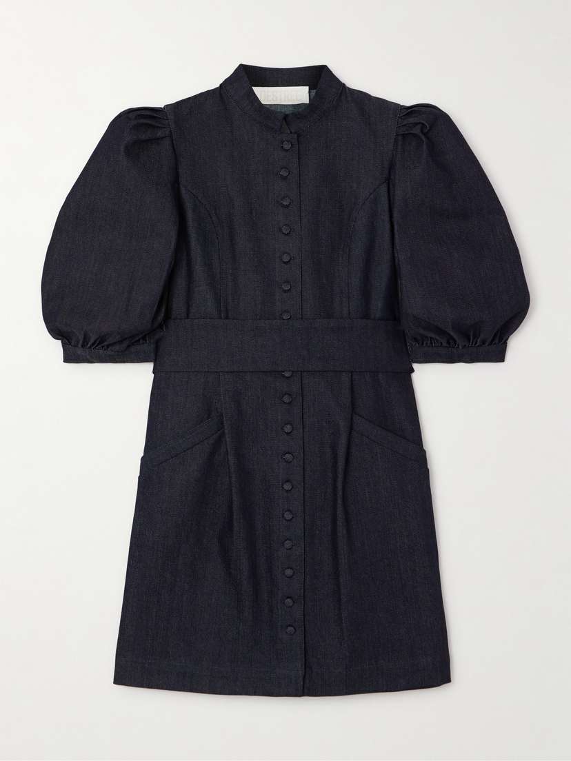 DESTREE Amoako Belted Denim Mini Dress