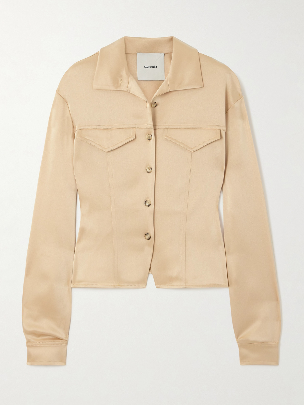 NANUSHKA GITTA SATIN SHIRT