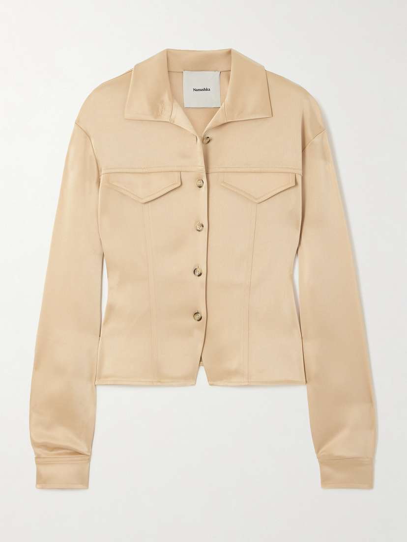 Nanushka Gitta Satin Shirt