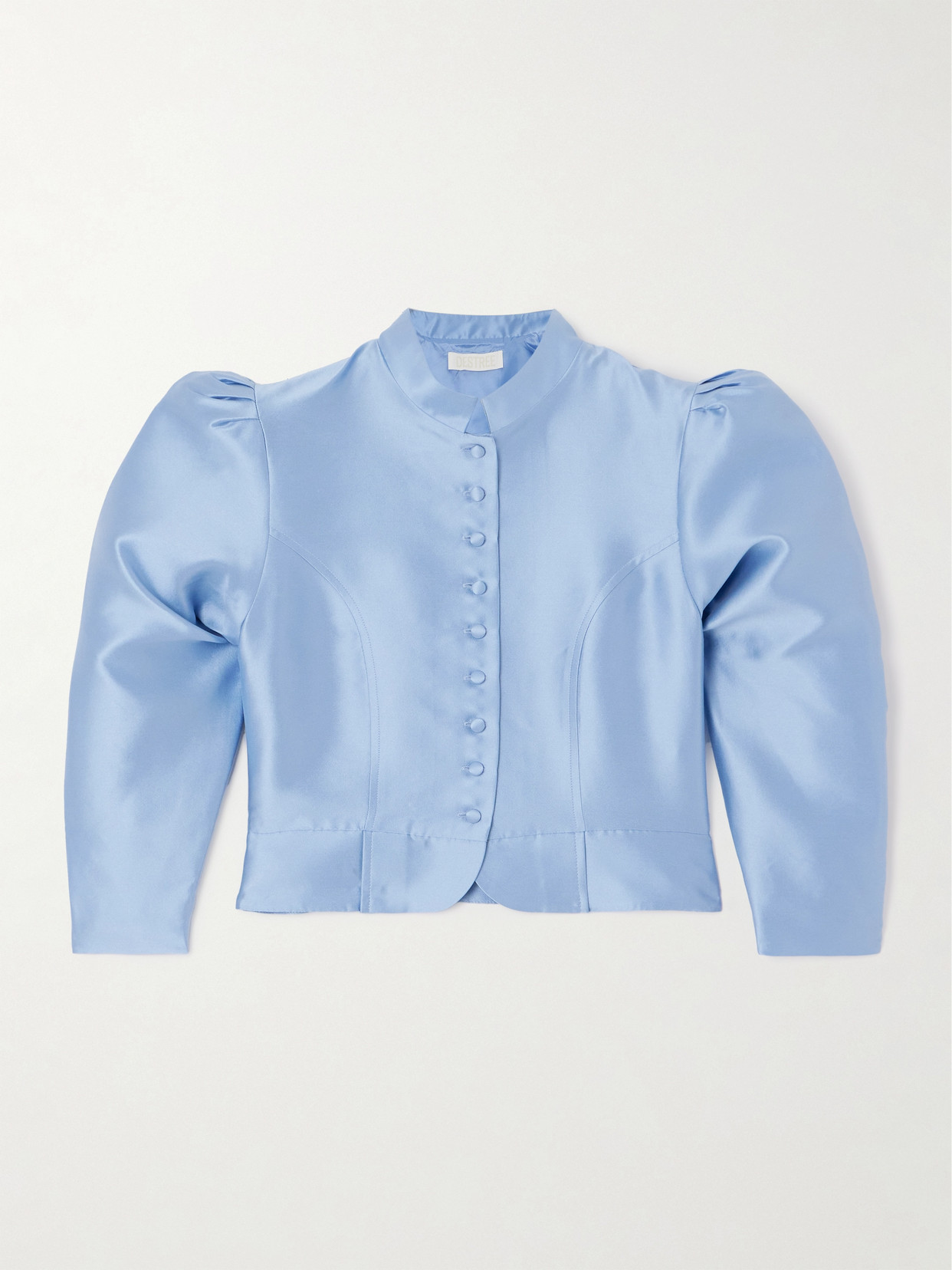 D'estree Amoako Fitted Jacket In Blue
