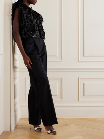 Isabel Marant Amelina sequined cotton-twill vest