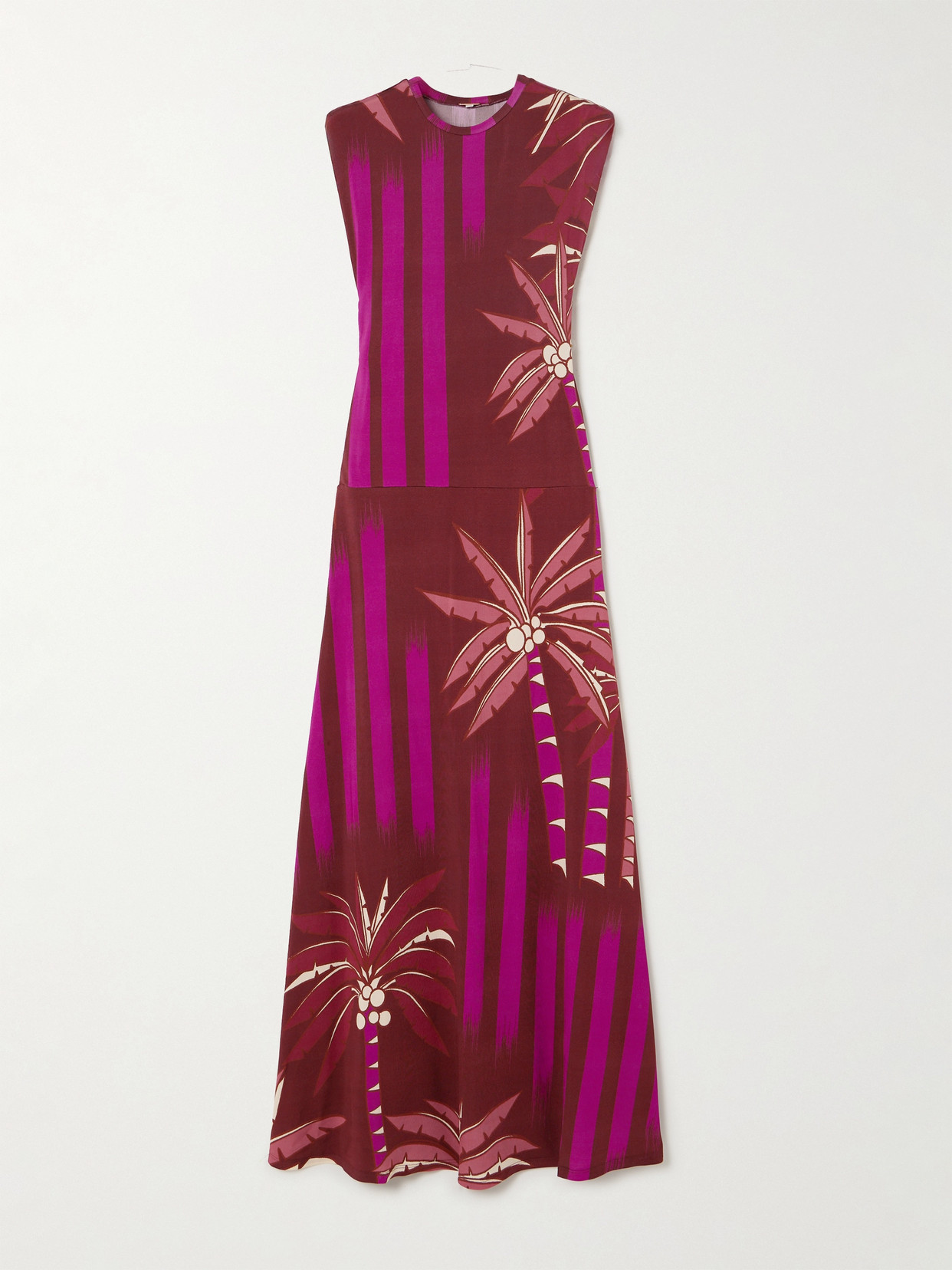 Johanna Ortiz + Net Sustain Carnaval Costero Printed Stretch-jersey Maxi Dress In Red