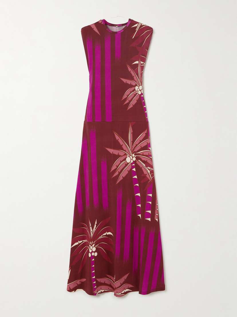 Johanna Ortiz + Net Sustain Carnaval Costero Printed Stretch-jersey Maxi Dress