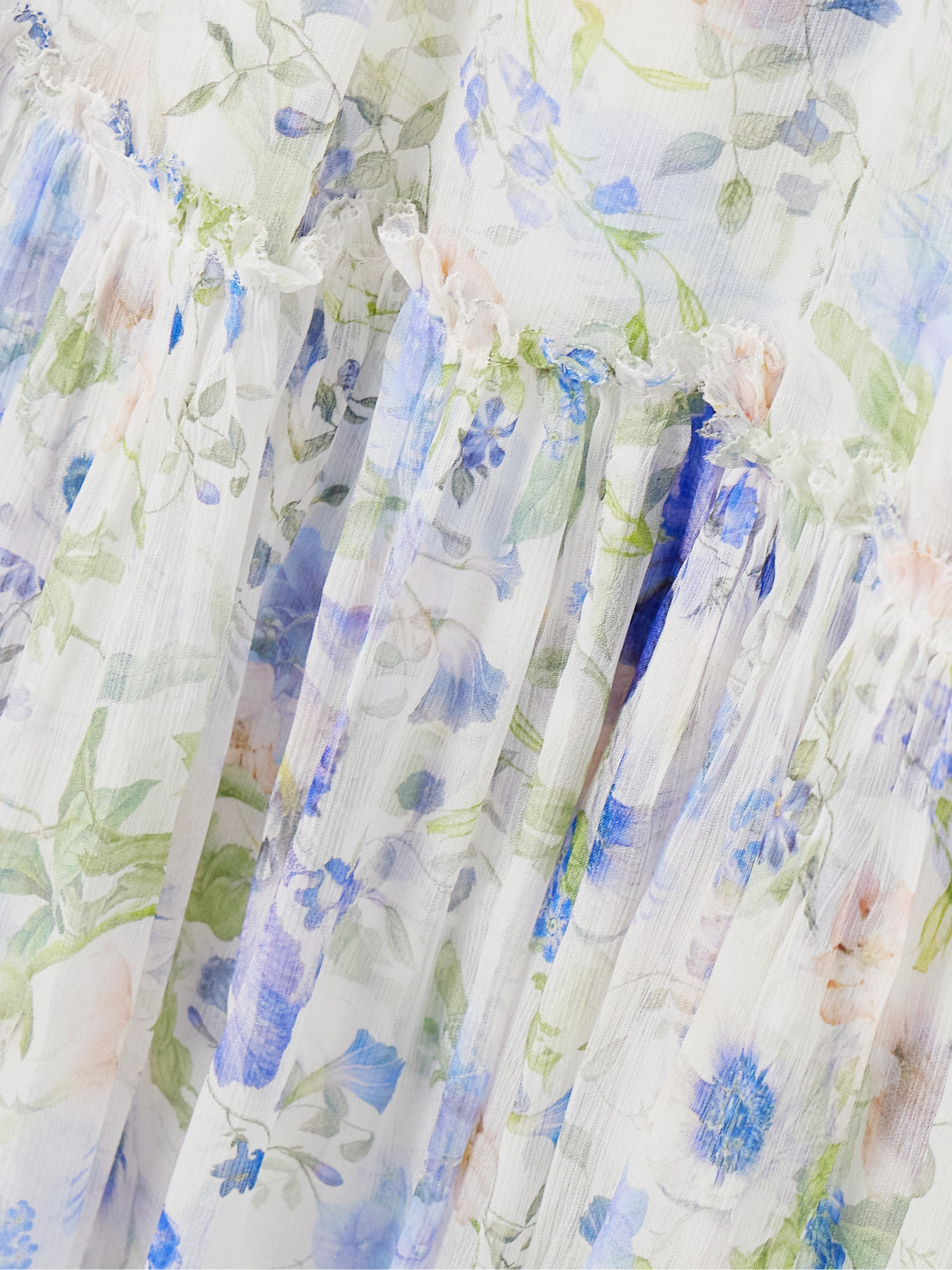 Zimmermann + NET SUSTAIN Natura belted ruffled floral-print crepon midi dress