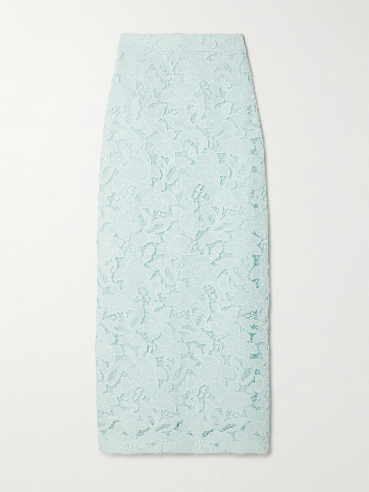 Zimmermann Natura Guipure Lace Midi Skirt In Blue