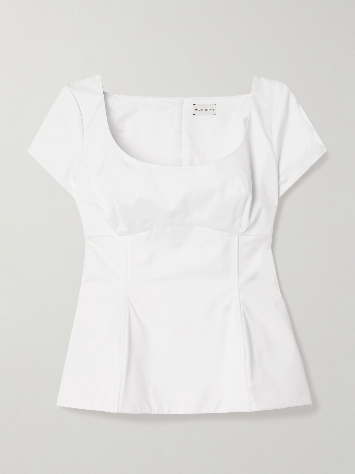 Magda Butrym Cotton-poplin Top In White