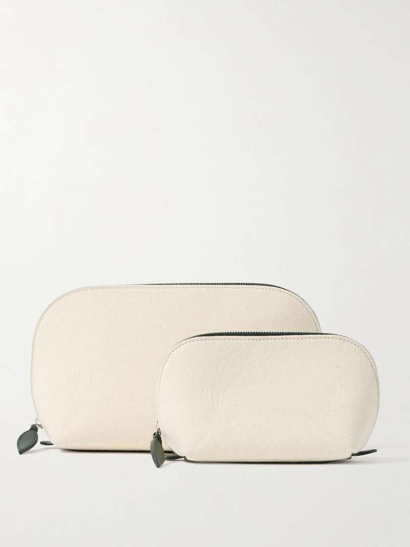 Hunting Season Travel Set Of Two Canvas Cosmetics Cases