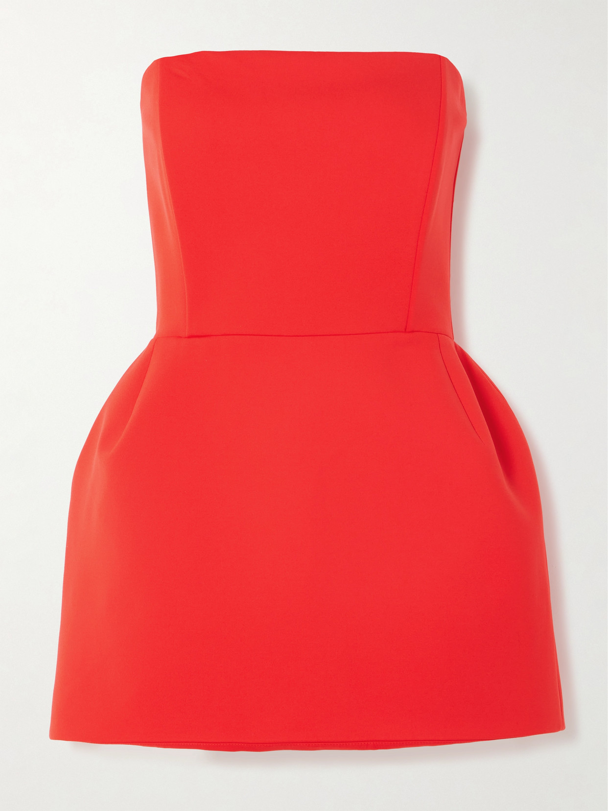 Magda Butrym Strapless Stretch-jersey Mini Dress In Red