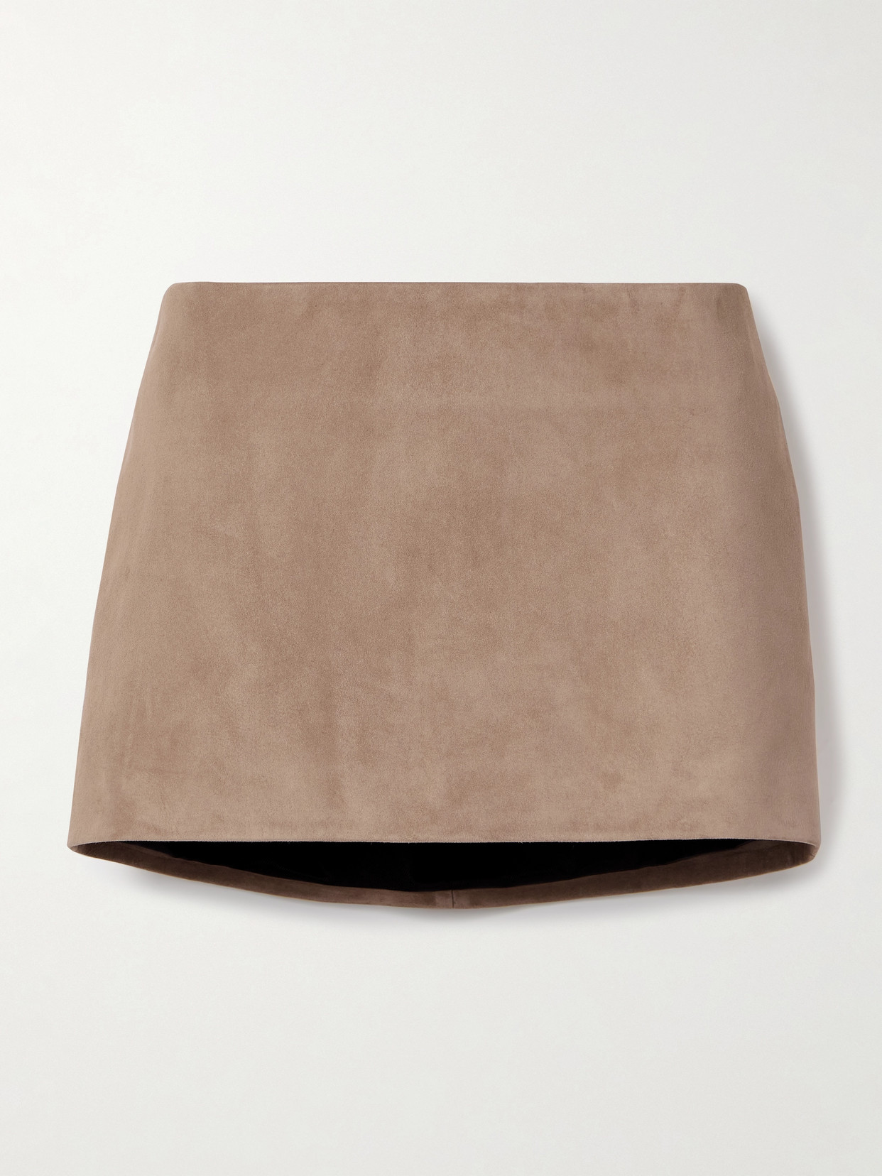 Magda Butrym Suede Mini Skirt In Brown