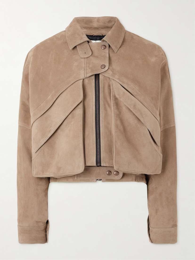 Magda Butrym Paneled Suede Jacket