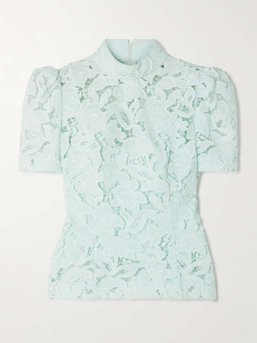 Zimmermann Natura Guipure Lace Top